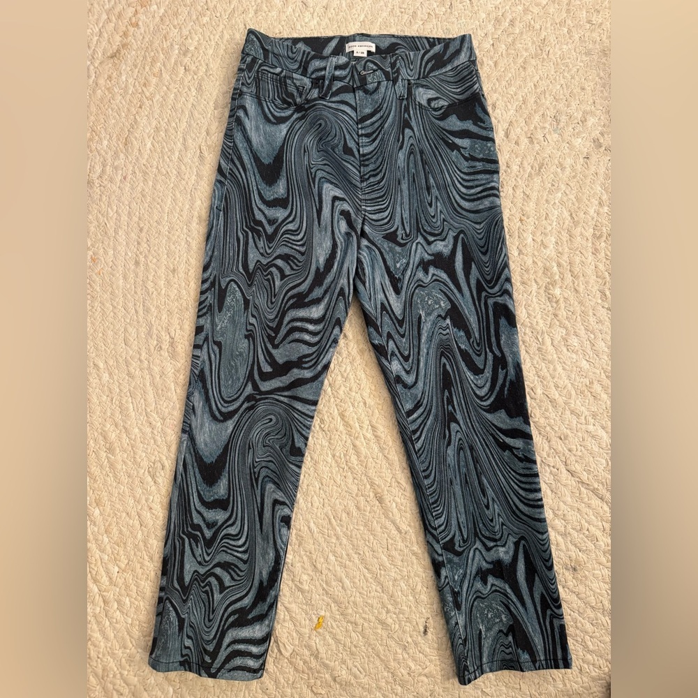 Good American Blue Swirl Jeans